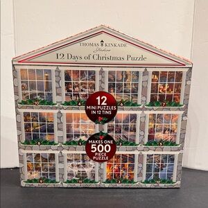 Thomas Kinkade Studios 12 Days of Christmas jigsaw Puzzle set Ceaco